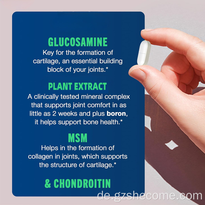 Shecome Advanced Glucosamin Chondroitin MSM Tabletten